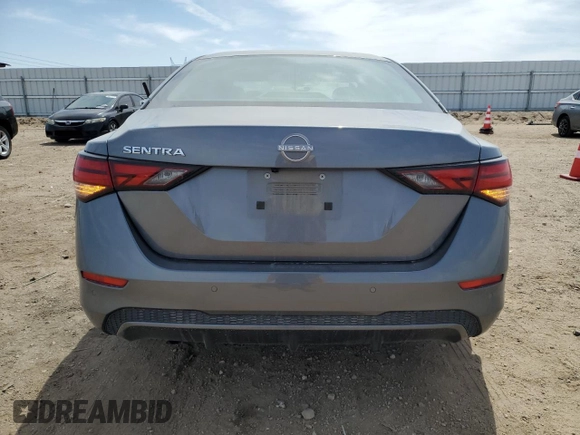 2024 Nissan Sentra S with VIN 3N1AB8BV7RY291866, listed as a Copart auction lot 58578065 with 40,751 mi miles and Salvage title. Bid and sale history available at DreamBid. Image 6.