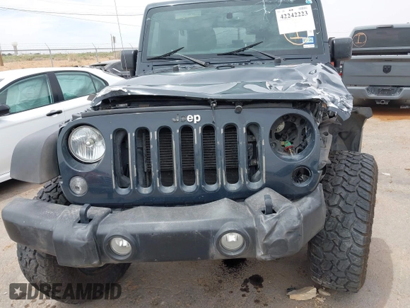 2017 Jeep Wrangler Unlimited Sport with VIN 1C4BJWDG2HL634291, listed as a IAAI auction lot 42242223 with 145,880 mi miles and . Bid and sale history available at DreamBid. Image 6.