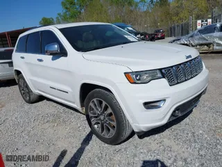 2017 Jeep Grand Cherokee Overland with VIN 1C4RJECG2HC762007, listed as a IAAI auction lot 41845048 with 80,285 mi miles. Bid and sale history available at carsss.com. Image 1.