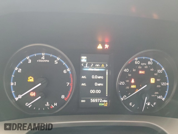 2018 Toyota RAV4 XLE with VIN JTMRFREV1JJ213808, listed as a Copart auction lot 54437805 with 56,972 mi miles and Salvage Title. Bid and sale history available at DreamBid. Image 9.