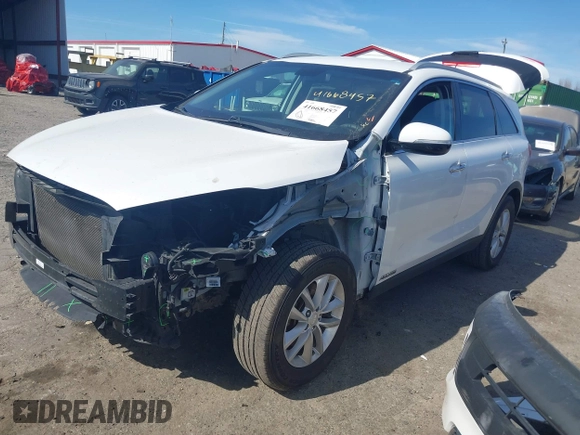2018 Kia Sorento LX V6 with VIN 5XYPGDA57JG371874, listed as a IAAI auction lot 41668457 with 130,022 mi miles. Bid and sale history available at carsss.com. Image 20.