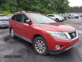 2013 Nissan Pathfinder SV with VIN 5N1AR2MM0DC639157, listed as a IAAI auction lot 39934153 with 95,453 mi miles. Bid and sale history available at carsss.com. Image 1.
