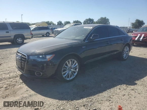 2014 Audi A6 Premium Plus with VIN WAUFGAFC3EN133615, listed as a Copart auction lot 63109325 with 111,823 mi miles and Salvage title. Bid and sale history available at DreamBid. Image 1.