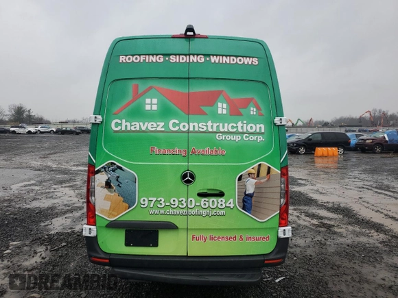 2024 Mercedes-Benz Sprinter with VIN W1Y4KDHY0RT167205, listed as a Copart auction lot 83972734 with 16,438 mi miles and Salvage Title. Bid and sale history available at DreamBid. Image 6.