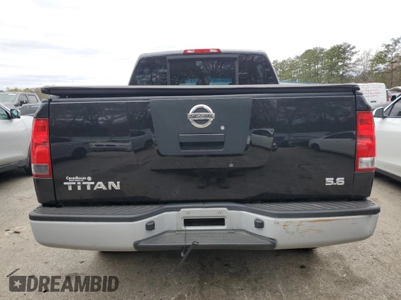 2008 Nissan Titan XE with VIN 1N6AA07D48N358871, listed as a Copart auction lot 48846295 with 127,799 mi miles and Salvage Title. Bid and sale history available at carsss.com. Image 6.