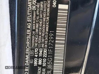 2001 Mercedes-Benz CLK 320/430 with VIN WDBLJ65G11F172991, listed as a Copart auction lot 82368104 with 138,194 mi miles and Salvage Title. Bid and sale history available at DreamBid. Image 12.