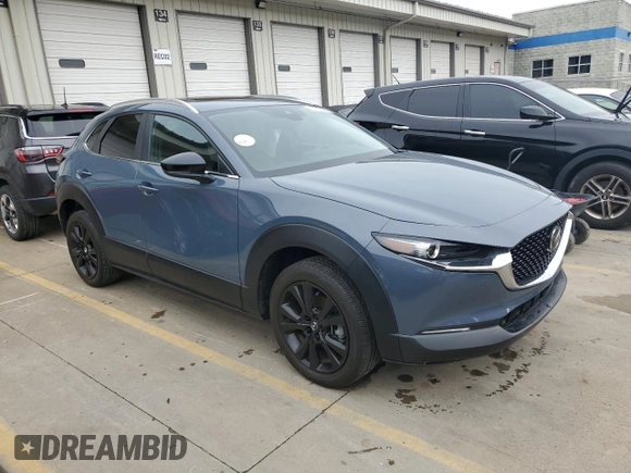 2022 Mazda CX-30 2.5 S Carbon Edition with VIN 3MVDMBCL8NM404710, listed as a Copart auction lot 55116964 with 11,443 mi miles and Salvage Title. Bid and sale history available at carsss.com. Image 4.