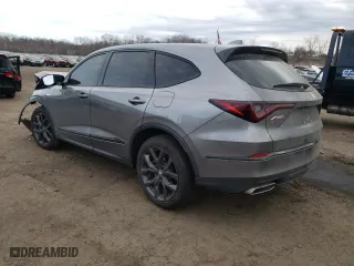 2024 Acura MDX w/A-Spec Package with VIN 5J8YE1H02RL016907, listed as a Copart auction lot 48898775 with 24,992 mi miles and Salvage Title. Bid and sale history available at carsss.com. Image 2.