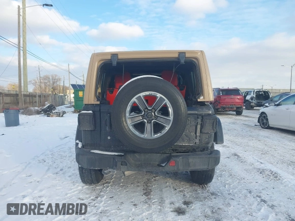 2020 Jeep Wrangler Unlimited Sahara with VIN 1C4HJXEN6LW113725, listed as a IAAI auction lot 41399766 with 87,583 mi miles. Bid and sale history available at carsss.com. Image 17.