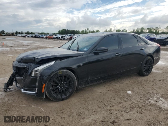 2017 Cadillac CT6 Premium Luxury AWD with VIN 1G6KF5RS8HU196723, listed as a Copart auction lot 51055025 with 140,436 mi miles and Salvage title. Bid and sale history available at DreamBid. Image 1.