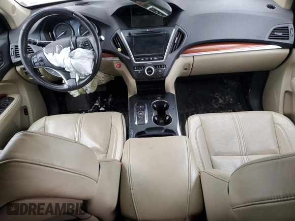 2017 Acura MDX w/Advance Pkg with VIN 5FRYD4H86HB032729, listed as a Copart auction lot 42246815 with 100,842 mi miles and Clean Title. Bid and sale history available at carsss.com. Image 8.