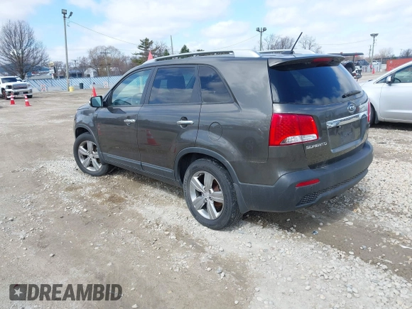 2013 Kia Sorento EX with VIN 5XYKU3A62DG373137, listed as a IAAI auction lot 41872724 with 177,387 mi miles. Bid and sale history available at carsss.com. Image 3.