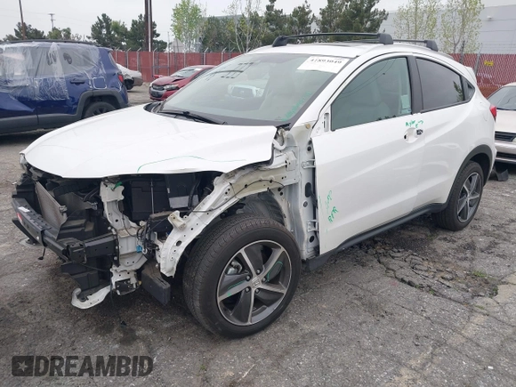 2022 Honda HR-V EX with VIN 3CZRU6H58NM722684, listed as a IAAI auction lot 41893049 with 18,346 mi miles. Bid and sale history available at carsss.com. Image 2.
