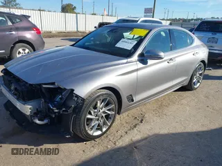 2022 Genesis G70 2.0T with VIN KMTG34TA9NU093023, listed as a IAAI auction lot 40989282 with 50,036 mi miles. Bid and sale history available at carsss.com. Image 18.