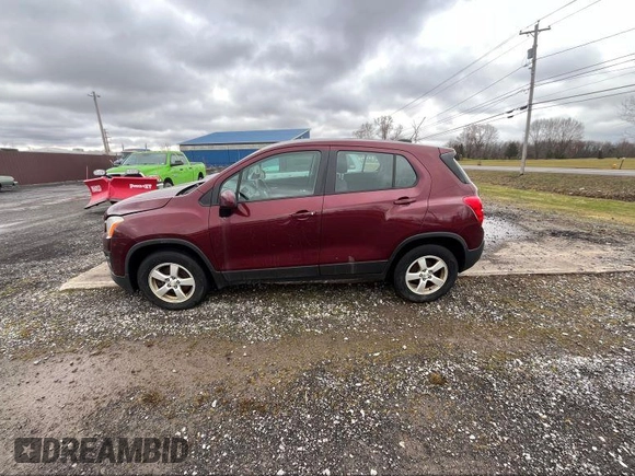 2016 Chevrolet Trax LS with VIN 3GNCJNSB2GL234697, listed as a IAAI auction lot 41842061 with 158,630 mi miles. Bid and sale history available at carsss.com. Image 12.