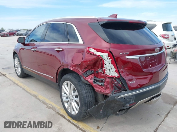 2017 Cadillac XT5 Platinum AWD with VIN 1GYKNFRS9HZ126747, listed as a IAAI auction lot 41810902 with 106,507 mi miles. Bid and sale history available at carsss.com. Image 3.