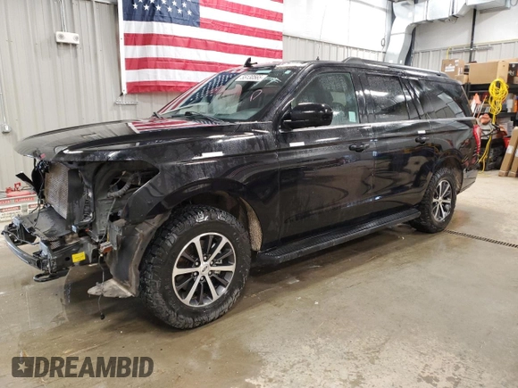 2021 Ford Expedition Max XLT with VIN 1FMJK1JT6MEA24918, listed as a Copart auction lot 55130565 with 208,079 mi miles and Clean Title. Bid and sale history available at DreamBid. Image 1.
