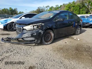 2014 Kia Forte LX with VIN KNAFK4A61E5190333, listed as a Copart auction lot 50500195 with 176,912 mi miles and Salvage Title. Bid and sale history available at carsss.com. Image 1.