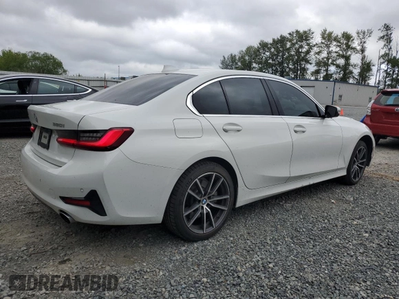 2021 BMW 3 Series 330i xDrive z VIN 3MW5R7J01M8C09484, wystawiony jako Copart lot #59128455 z przebiegiem 43 059 mil mil oraz Szkoda całkowita • Salvage title. Historia ofert i sprzedaży dostępna na DreamBid. Obrazek 3.