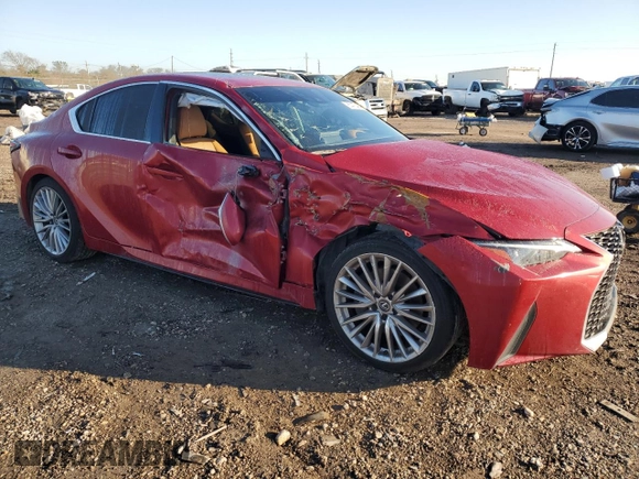 2022 Lexus IS with VIN JTHDA1D28N5119746, listed as a Copart auction lot 85413404 with 73,941 mi miles and Salvage Title. Bid and sale history available at carsss.com. Image 4.