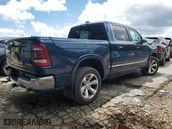 2022 Ram 1500 Limited z VIN 1C6SRFHT4NN164627, wystawiony jako Copart lot #61274095 z przebiegiem 37 403 mil mil oraz Szkoda całkowita • Salvage title. Historia ofert i sprzedaży dostępna na DreamBid. Obrazek 3.