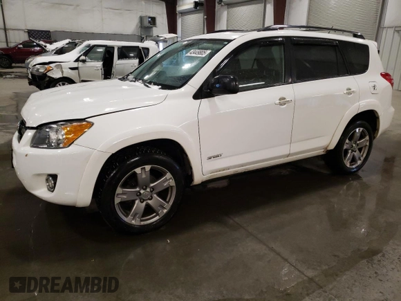 2010 Toyota RAV4 Sport with VIN JTMRF4DV1AD022361, listed as a Copart auction lot 43449805 with 161,747 mi miles and Salvage Title. Bid and sale history available at carsss.com. Image 1.