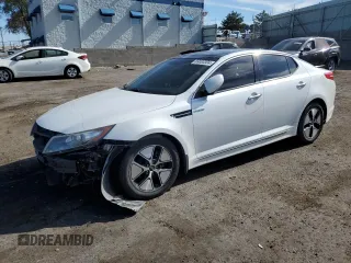 2013 Kia Optima Hybrid EX with VIN KNAGM4ADXD5060028, listed as a Copart auction lot 69083304 with 119,701 mi miles and Salvage Title. Bid and sale history available at carsss.com. Image 1.