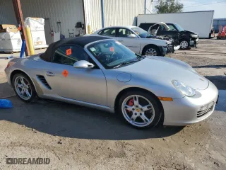 2008 Porsche Boxster S with VIN WP0CB29858U730308, listed as a Copart auction lot 74590884 with 0 mi miles and Salvage Title. Bid and sale history available at carsss.com. Image 4.