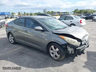 2013 Hyundai Elantra GLS PZEV with VIN 5NPDH4AE1DH360432, listed as a IAAI auction lot 41440366 with 106,047 mi miles. Bid and sale history available at carsss.com. Image 1.