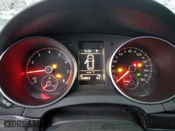 2013 Volkswagen Golf GTI Driver's Edition with VIN WVWHD7AJ6DW135459, listed as a Copart auction lot 86168134 with 124,653 mi miles and Salvage title. Bid and sale history available at DreamBid. Image 9.