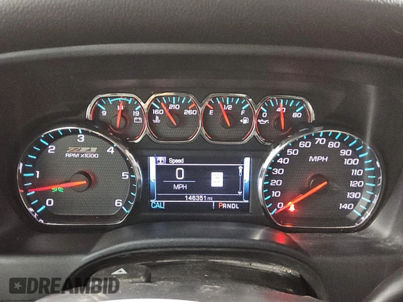 2017 Chevrolet Silverado 1500 LT with VIN 1GCVKREC0HZ151385, listed as a Copart auction lot 49403535 with 146,351 mi miles and Clean Title. Bid and sale history available at DreamBid. Image 9.