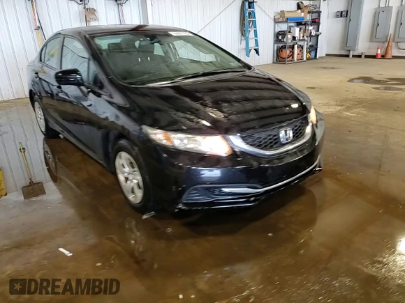 2014 Honda Civic LX with VIN 19XFB2F57EE202917, listed as a Copart auction lot 55391425 with 127,198 mi miles and Salvage Title. Bid and sale history available at carsss.com. Image 13.