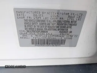 2023 Nissan Kicks SV with VIN 3N1CP5CV3PL569549, listed as a IAAI auction lot 42472905 with Not provided miles and . Bid and sale history available at DreamBid. Image 9.