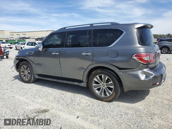 2019 Nissan Armada SL with VIN JN8AY2ND4K9088283, listed as a Copart auction lot 49846555 with 142,552 mi miles and Salvage Title. Bid and sale history available at carsss.com. Image 2.