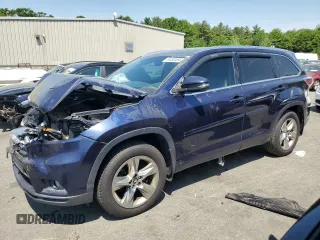 2016 Toyota Highlander Limited with VIN 5TDDKRFH4GS312049, listed as a Copart auction lot 57030454 with 93,527 mi miles and Salvage title. Bid and sale history available at DreamBid. Image 1.