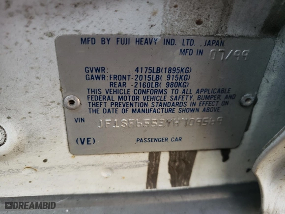 2000 Subaru Forester S with VIN JF1SF6553YH709569, listed as a Copart auction lot 80860524 with 132,070 mi miles and Salvage Title. Bid and sale history available at carsss.com. Image 12.