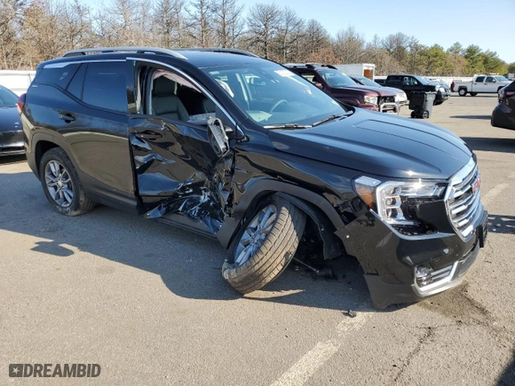 2024 GMC Terrain SLT with VIN 3GKALVEGXRL400845, listed as a Copart auction lot 50103035 with 285 mi miles and Salvage Title. Bid and sale history available at carsss.com. Image 4.
