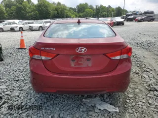 2013 Hyundai Elantra GLS with VIN 5NPDH4AE4DH437567, listed as a Copart auction lot 59513645 with 32,143 mi miles and Salvage title. Bid and sale history available at DreamBid. Image 6.