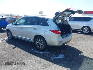 2015 Infiniti QX60 with VIN 5N1AL0MN7FC510527, listed as a IAAI auction lot 41791053 with 256,246 mi miles. Bid and sale history available at carsss.com. Image 3.
