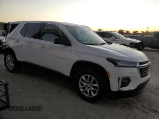 2023 Chevrolet Traverse LS z VIN 1GNERFKW3PJ256533, wystawiony jako Copart lot #81141984 z przebiegiem 12 213 mil mil oraz Szkoda całkowita • Salvage title. Historia ofert i sprzedaży dostępna na DreamBid. Obrazek 4.