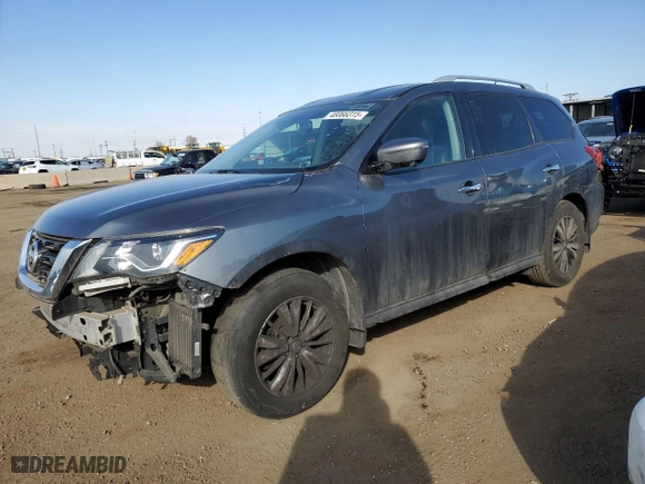 2017 Nissan Pathfinder S with VIN 5N1DR2MN2HC647370, listed as a Copart auction lot 48066315 with 102,925 mi miles and Clean Title. Bid and sale history available at carsss.com. Image 1.