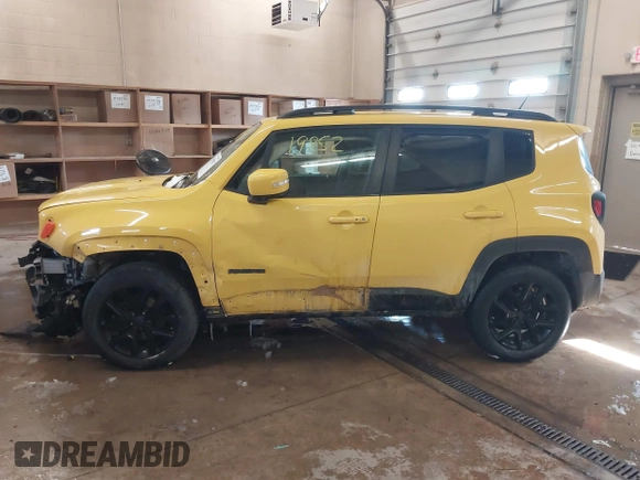 2017 Jeep Renegade Latitude with VIN ZACCJBBB5HPF12072, listed as a IAAI auction lot 41619852 with 106,753 mi miles. Bid and sale history available at carsss.com. Image 13.