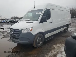 2022 Mercedes-Benz Sprinter Cargo with VIN W1Y40CHY1NT086045, listed as a Copart auction lot 46654855 with 74,360 mi miles and Clean Title. Bid and sale history available at carsss.com. Image 1.
