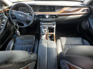 2018 Genesis G90 5.0L Ultimate with VIN KMHG54JH3JU043488, listed as a Copart auction lot 47427175 with 39,618 mi miles and Salvage Title. Bid and sale history available at carsss.com. Image 8.