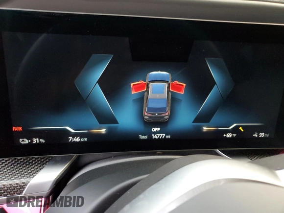 2023 BMW i7 xDrive60 z VIN WBY53EJ02PCL65182, wystawiony jako Copart lot #75177134 z przebiegiem 14 777 mil mil oraz Nie do naprawy. Historia ofert i sprzedaży dostępna na DreamBid. Obrazek 9.