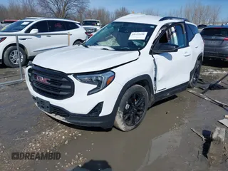 2021 GMC Terrain SLT with VIN 3GKALVEV3ML368988, listed as a IAAI auction lot 41925690 with 57,630 mi miles and . Bid and sale history available at carsss.com. Image 18.