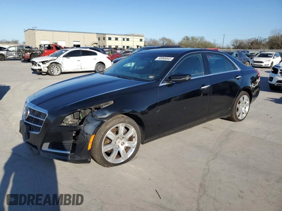 2014 Cadillac CTS Premium AWD with VIN 1G6AZ5S31E0130572, listed as a Copart auction lot 50060845 with 72,335 mi miles and Salvage Title. Bid and sale history available at DreamBid. Image 1.