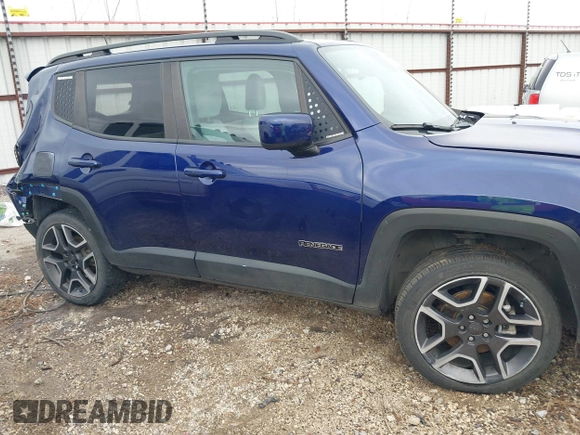 2020 Jeep Renegade Latitude with VIN ZACNJBBB0LPL70356, listed as a IAAI auction lot 41101892 with 1 mi miles. Bid and sale history available at carsss.com. Image 14.