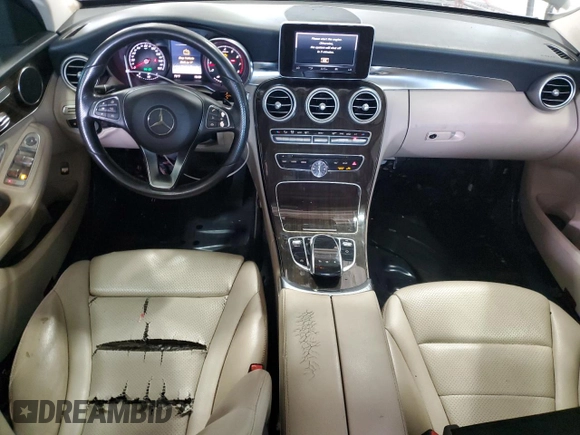 2015 Mercedes-Benz C 300 with VIN 55SWF4JB4FU051543, listed as a Copart auction lot 55327735 with 183,506 mi miles and Clean Title. Bid and sale history available at DreamBid. Image 8.