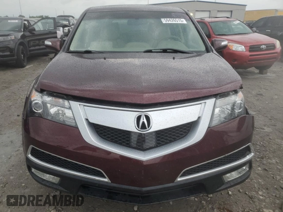2012 Acura MDX Advance with VIN 2HNYD2H69CH534233, listed as a Copart auction lot 59426515 with 91,902 mi miles and Salvage title. Bid and sale history available at DreamBid. Image 5.